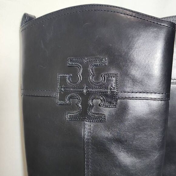 Tory Burch "Blaire" Leather Boots Size 8M - Picture 3 of 10